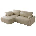 Narożnik CUBO L - strona lewa - beżowy, welwet