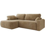 Narożnik CUBO L - strona lewa - beżowy, plusz