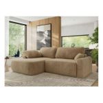 Narożnik CUBO L - strona lewa - beżowy, plusz