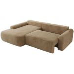 Narożnik CUBO L - strona lewa - beżowy, plusz