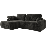 Narożnik CUBO L - strona lewa - ciemnoszary, plusz