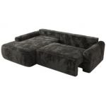 Narożnik CUBO L - strona lewa - ciemnoszary, plusz