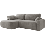 Narożnik CUBO L - strona lewa - jasnoszary, plusz