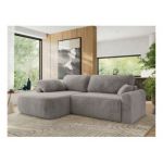 Narożnik CUBO L - strona lewa - jasnoszary, plusz