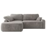 Narożnik CUBO L - strona lewa - jasnoszary, plusz