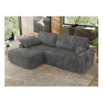 Narożnik CUBO L - strona lewa - szary, sztruks