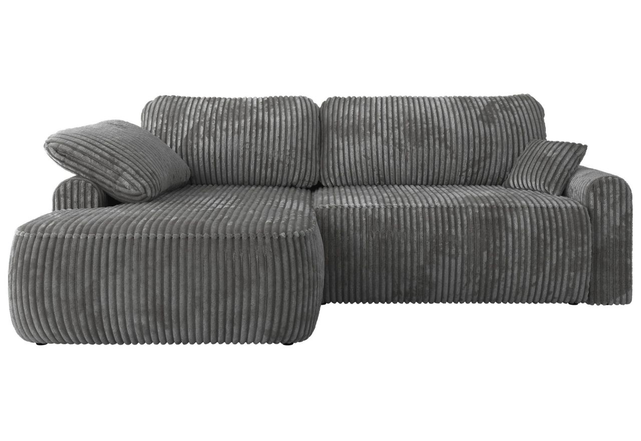 Narożnik CUBO L - strona lewa - szary, sztruks