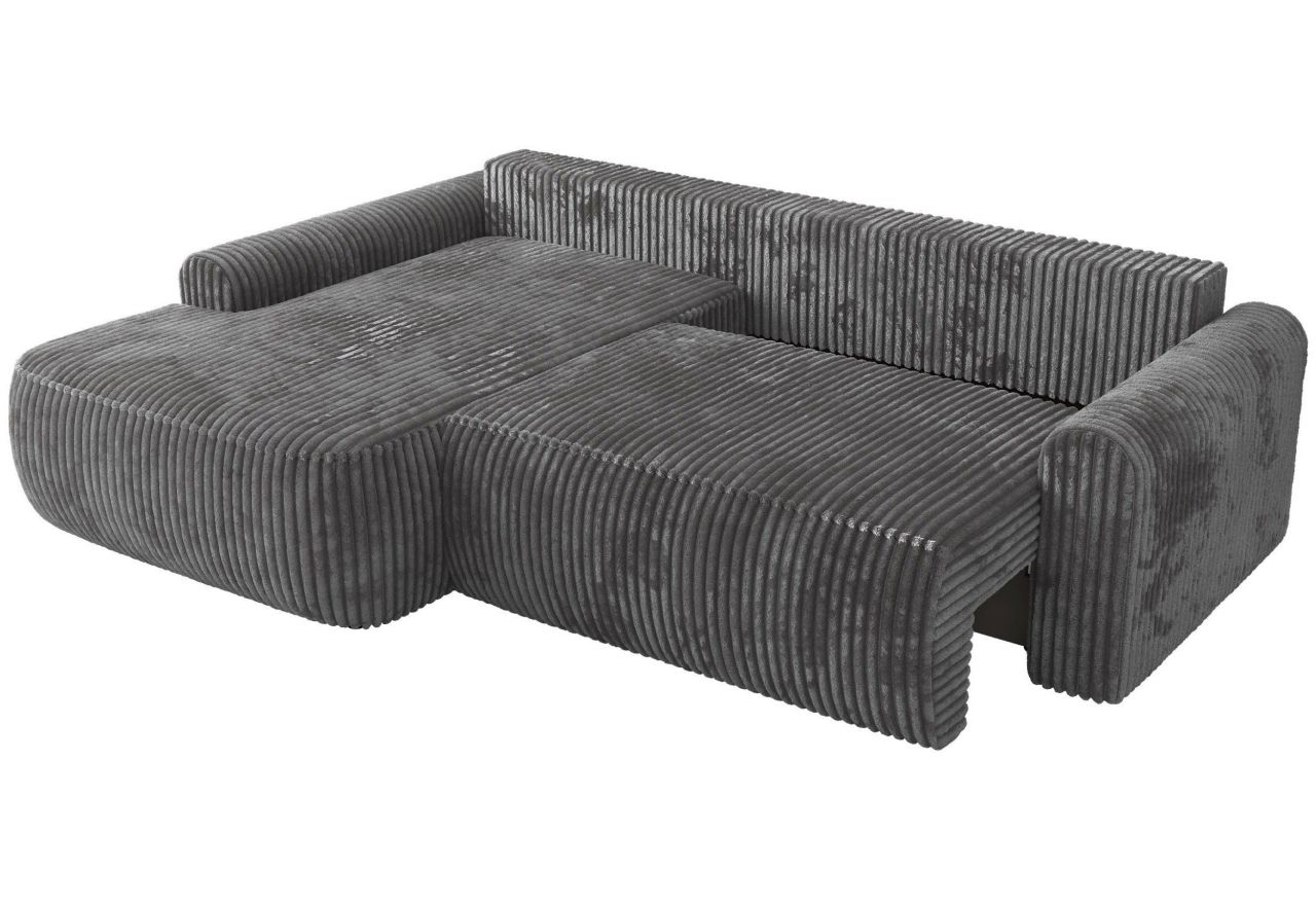 Narożnik CUBO L - strona lewa - szary, sztruks