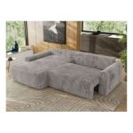 Narożnik CUBO L - strona lewa - jasnoszary, sztruks