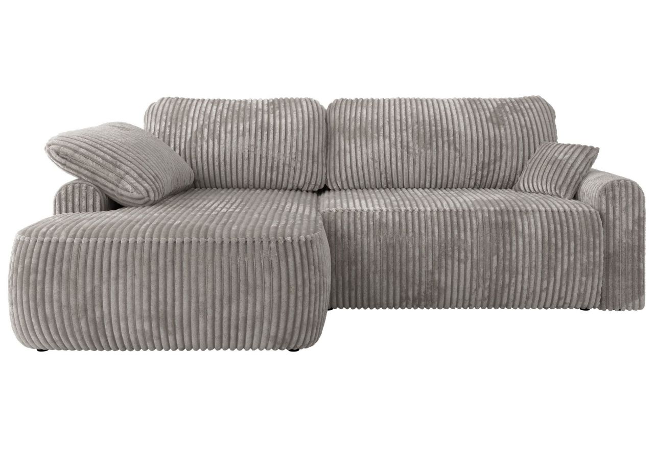 Narożnik CUBO L - strona lewa - jasnoszary, sztruks