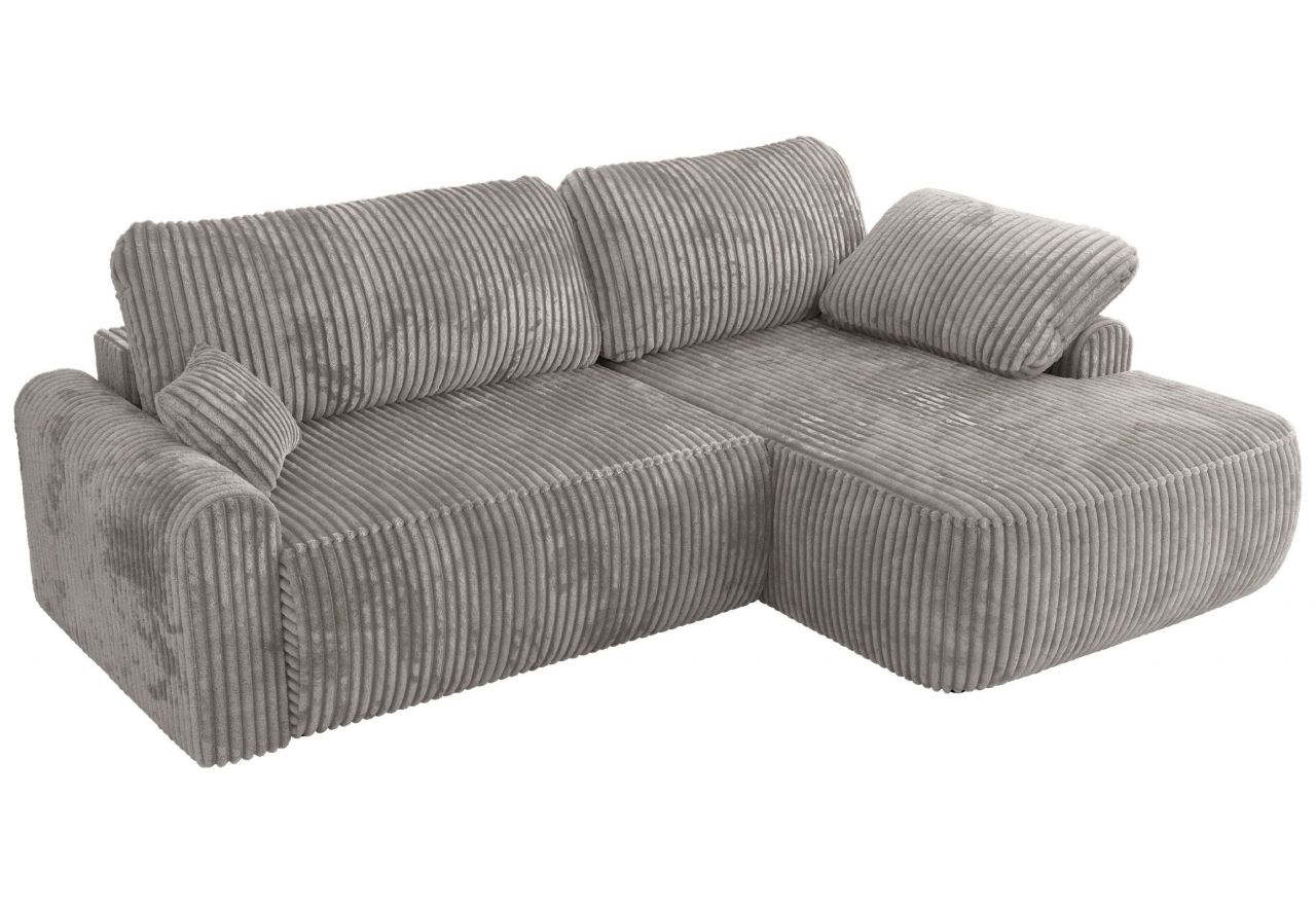 Narożnik CUBO L - strona lewa - jasnoszary, sztruks