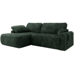 Narożnik CUBO L - strona lewa - ciemnozielony, sztruks