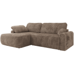 Narożnik CUBO L - strona lewa - brązowy, sztruks