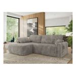 Narożnik CUBO L - strona lewa - jasnobrązowy, sztruks