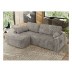 Narożnik CUBO L - strona lewa - jasnobrązowy, sztruks