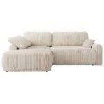 Narożnik CUBO L - strona lewa - beżowy, sztruks