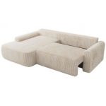 Narożnik CUBO L - strona lewa - beżowy, sztruks