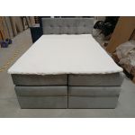 Łóżko kontynentalne LUKA KING 140x200 - Monolith 84 - jasny szary - OUTLETU