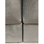 Łóżko kontynentalne LUKA KING 140x200 - Monolith 84 - jasny szary - OUTLETU