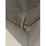 Łóżko kontynentalne LUKA KING 140x200 - Monolith 84 - jasny szary - OUTLETU