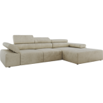 Narożnik z elektrycznym sterowaniem RILASSO L - Monolith 02 - beżowy - OUTLET