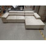 Narożnik z elektrycznym sterowaniem RILASSO L - Monolith 02 - beżowy - OUTLET