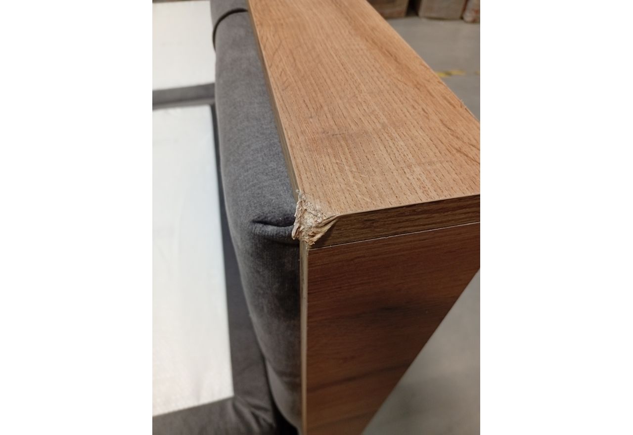 Łóżko kontynentalne VENETO KING 200x200 - Monolith 92 - ciemny szary - OUTLETU