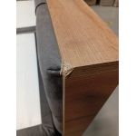 Łóżko kontynentalne VENETO KING 200x200 - Monolith 92 - ciemny szary - OUTLETU