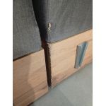 Łóżko kontynentalne VENETO KING 200x200 - Monolith 92 - ciemny szary - OUTLETU