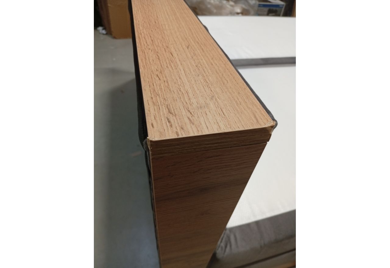 Łóżko kontynentalne VENETO KING 200x200 - Monolith 92 - ciemny szary - OUTLETU