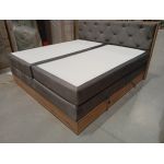 Łóżko kontynentalne VENETO KING 200x200 - Monolith 92 - ciemny szary - OUTLETU