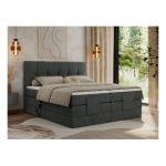 Łóżko kontynentalne VITTORIA 160x200 - Matana 05 - ciemny szary - OUTLET