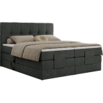 Łóżko kontynentalne VITTORIA 160x200 - Matana 05 - ciemny szary - OUTLET