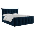 Łóżko kontynentalne PREMIUM 11 200x200 - Monolith 77 - niebieski - OUTLETU