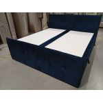 Łóżko kontynentalne PREMIUM 11 200x200 - Monolith 77 - niebieski - OUTLETU