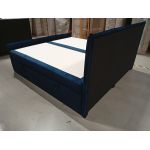 Łóżko kontynentalne PREMIUM 11 200x200 - Monolith 77 - niebieski - OUTLETU