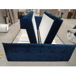 Łóżko kontynentalne PREMIUM 11 200x200 - Monolith 77 - niebieski - OUTLETU