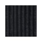 Łóżko tapicerowane EMORA CLASSIC DUO 200x200 - materac piankowy - czarny, sztruks