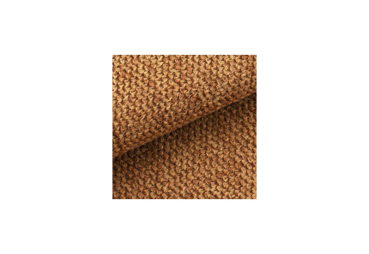 Łóżko tapicerowane EMORA CLASSIC DUO 200x200 - materac multipocket - pomarańczowy, struktura