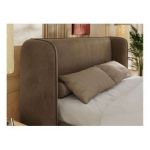 Łóżko tapicerowane EMORA CLASSIC 200x200 - brązowy, welwet