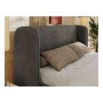 Łóżko tapicerowane EMORA CLASSIC 180x200 - materac multipocket - szary, welwet