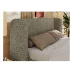 Łóżko tapicerowane EMORA CLASSIC 140x200 - materac multipocket - szary, struktura