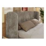 Łóżko tapicerowane EMORA CLASSIC 180x200 - materac piankowy - jansobrązowy, sztruks