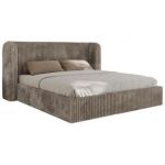 Łóżko tapicerowane EMORA CLASSIC 180x200 - materac pocket - jansobrązowy, sztruks