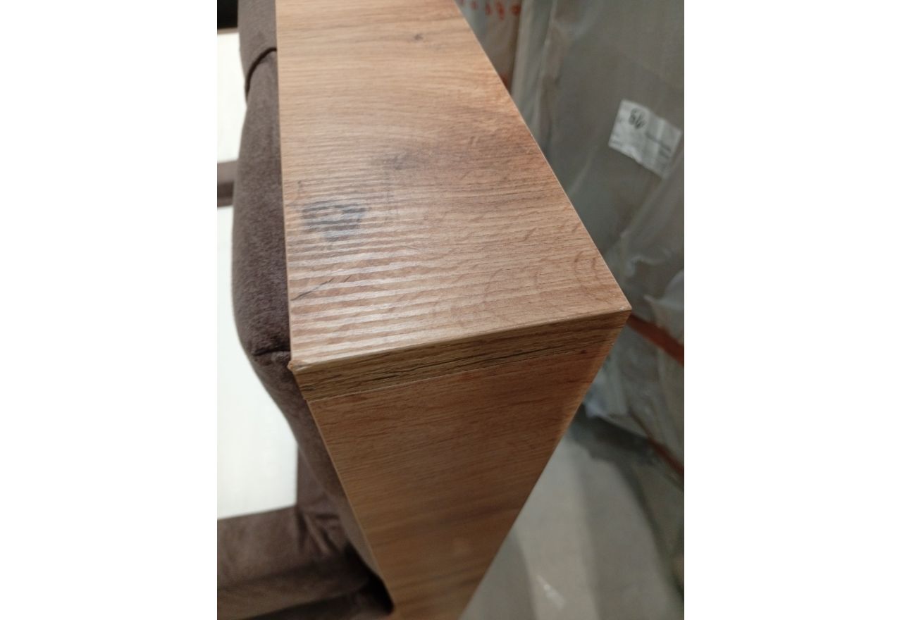 Łóżko kontynentalne VENETO KING 140x200 - Monolith 15 - brązowy - OUTLETU