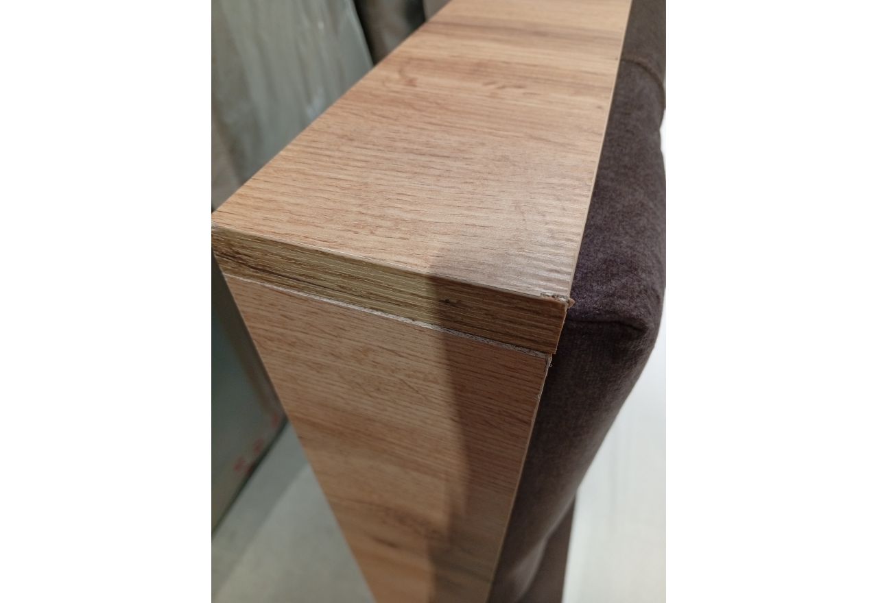 Łóżko kontynentalne VENETO KING 140x200 - Monolith 15 - brązowy - OUTLETU