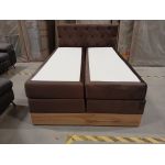 Łóżko kontynentalne VENETO KING 140x200 - Monolith 15 - brązowy - OUTLETU