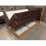 Łóżko kontynentalne VENETO KING 140x200 - Monolith 15 - brązowy - OUTLETU