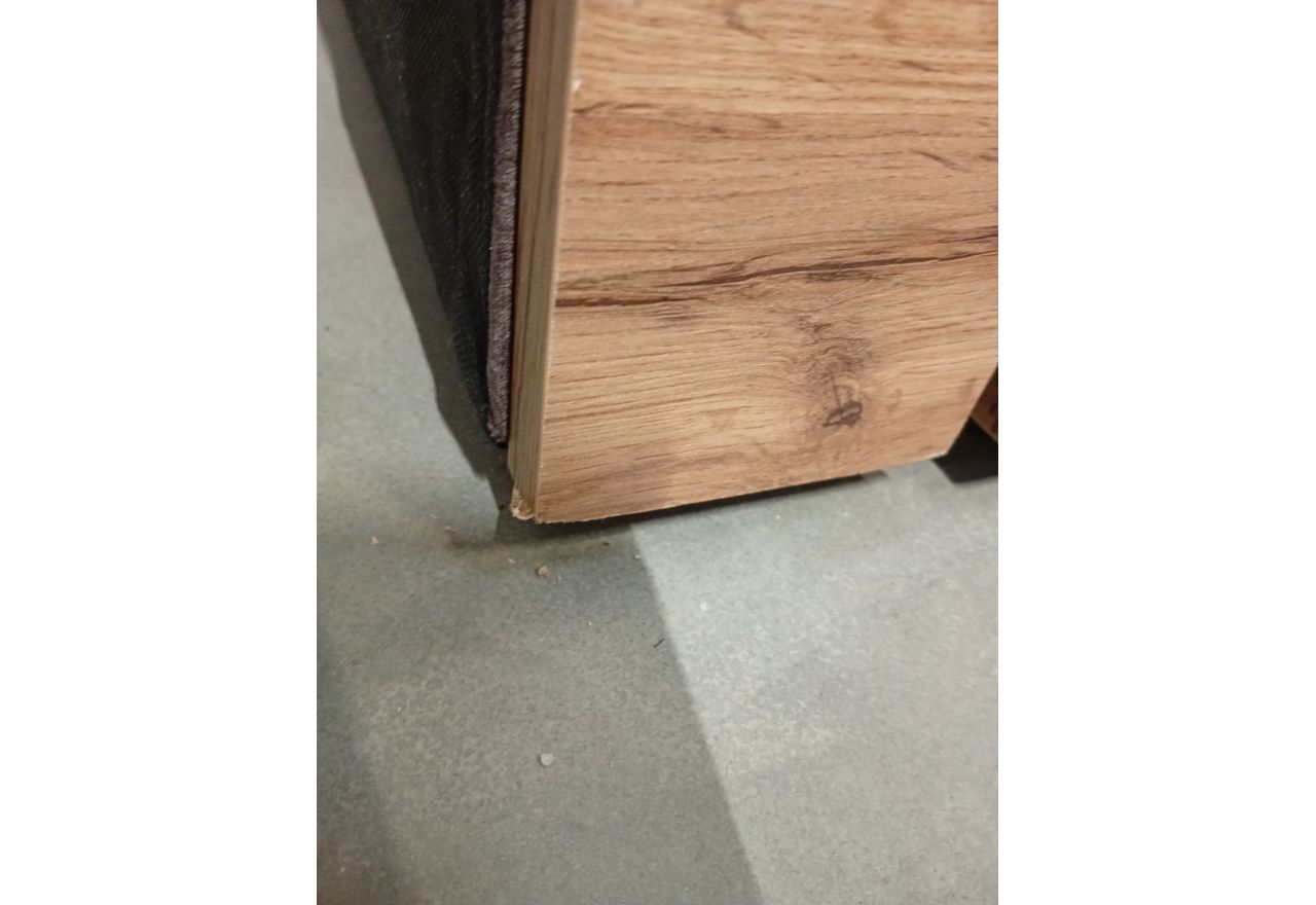 Łóżko kontynentalne VENETO KING 140x200 - Monolith 15 - brązowy - OUTLETU