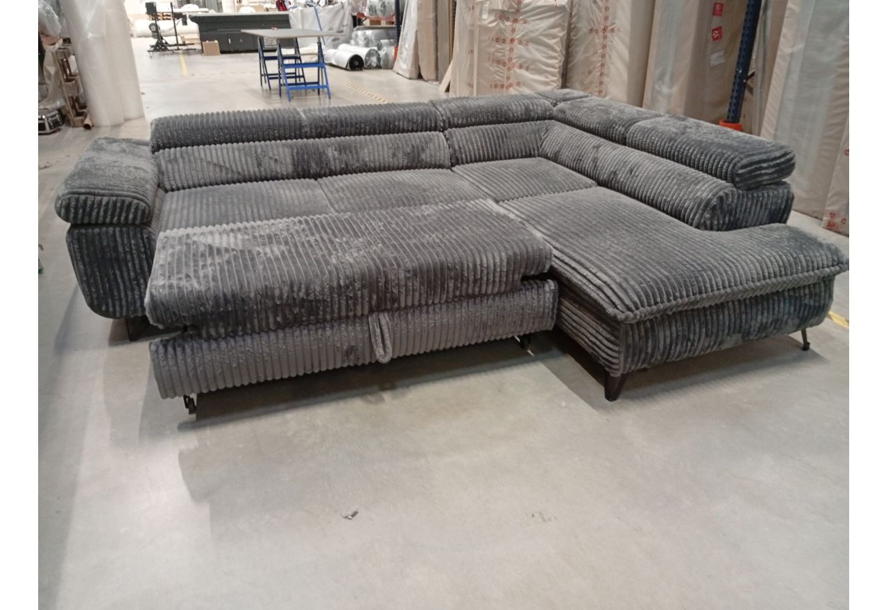 Narożnik PETER L - Tilia 90 - szary - OUTLETU